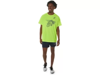 HERENSCHOENEN GRAFISCH TOP MET KORTE MOUWEN