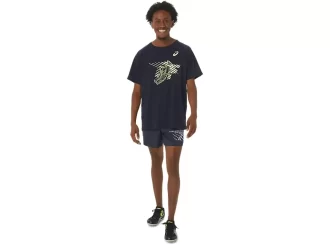 HERENSCHOENEN GRAFISCH TOP MET KORTE MOUWEN