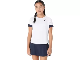 MEISJES TENNIS TOP MET KORTE MOUWEN