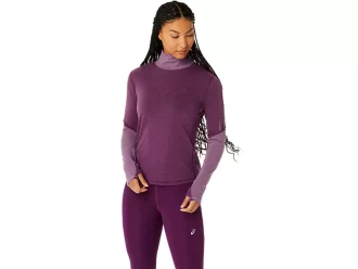 METARUN MOCK-NECK TOP MET LANGE MOUWEN