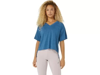 NAGINO FLEX HEATHER TOP MET KORTE MOUWEN